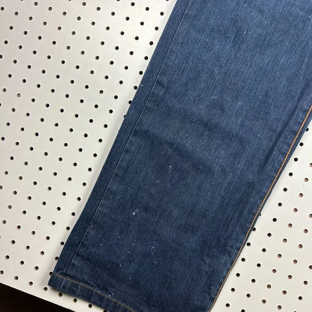 Revolution Y2K Jeans 38x34 Tribal Stitched Pockets Streetwear Skate Baggy Button - Picture 6 of 10